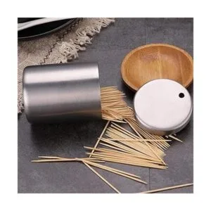 Dispensador de palillo de dientes de acero inoxidable