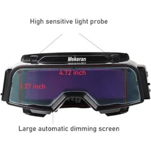 Gafas de soldadura de oscurecimiento automático área de