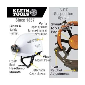 Klein Tools 60149 Casco de seguridad ventilado correa_2