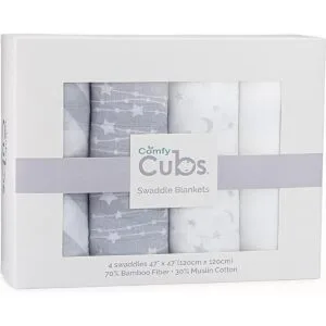 Comfy Cubs Mantas de muselina para envolver manta de_2