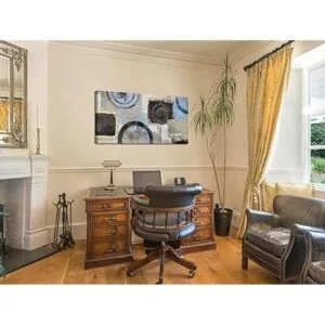 Lienzo abstracto para pared pintura circular geométrica_4