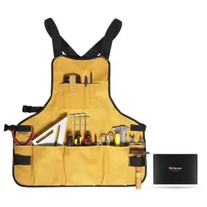 Briteree Delantal de herramientas de trabajo para hombres