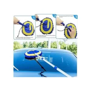 Manopla de microfibra 2 en 1 con mango largo de aleación_2