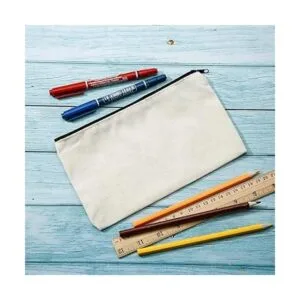 Bolsas de lona con cremallera bolsa de lona para lápices