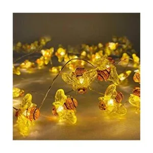 Guirnalda de luces de hadas de abeja 40 luces LED