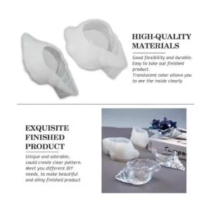 2 moldes de silicona en forma de caracol creativo de