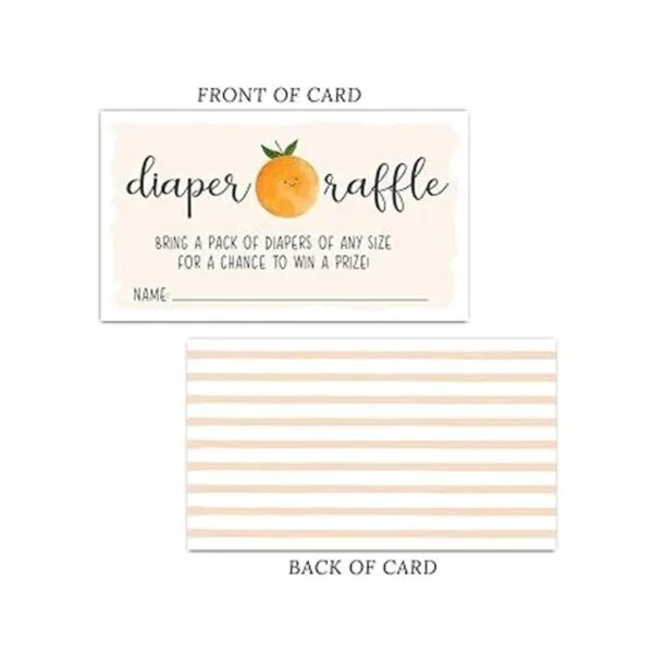 50 boletos para rifas de pañales Little Cutie para baby_2