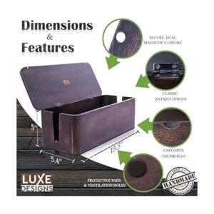 Caja rústica de gestión de cables y organizador de cables_2