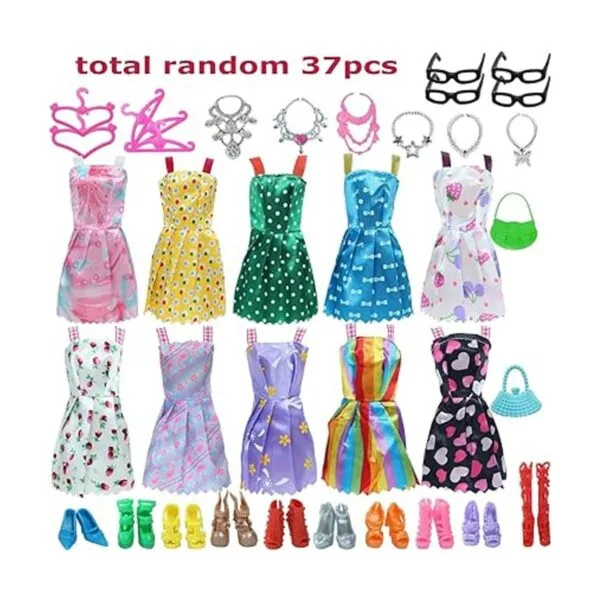 BJDBUS 42 piezas de ropa y accesorios para muñecas_2