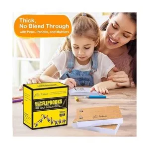 PRIMBEEKS Paquete de 12 libros de papel en blanco de alta