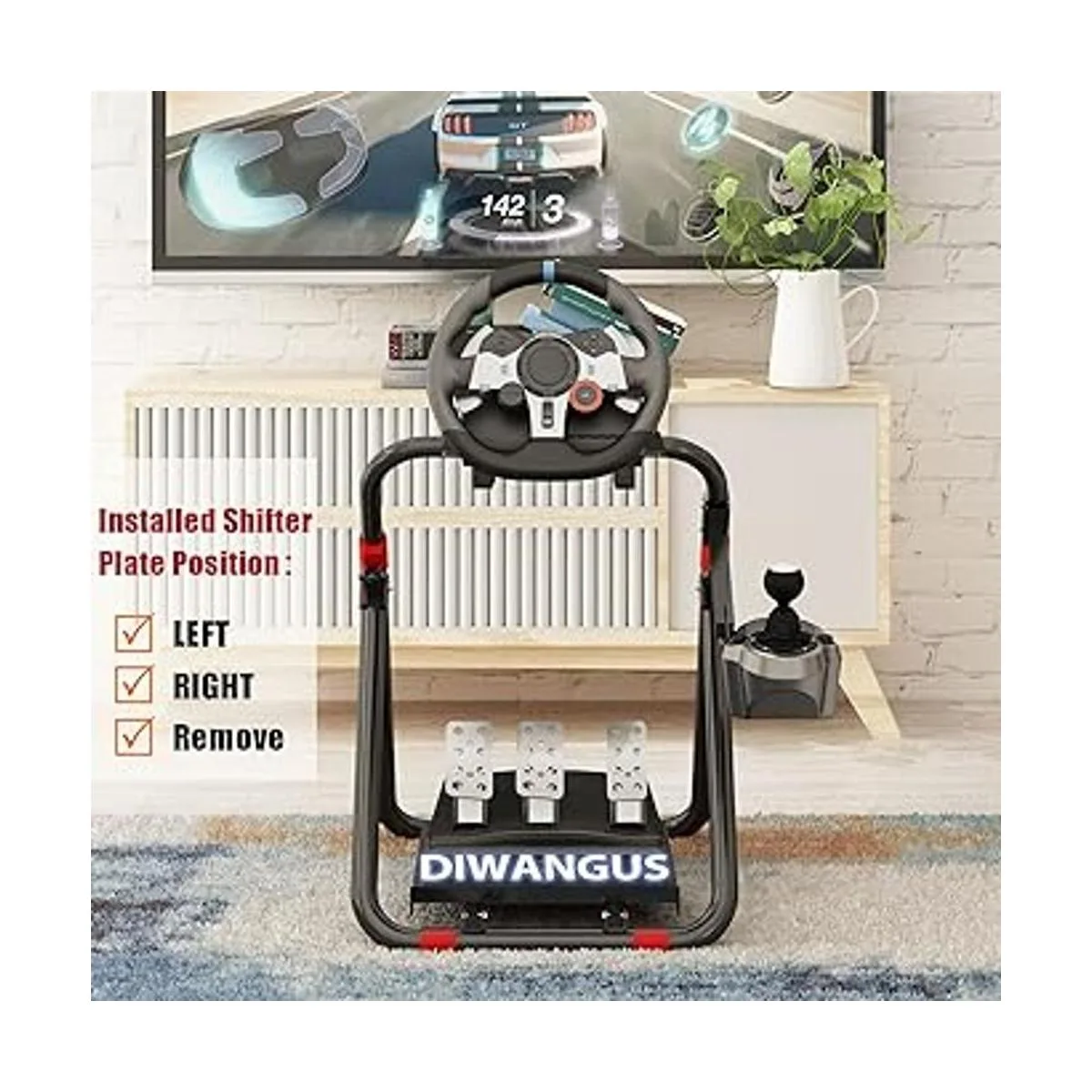 DIWANGUS Racing Steering Wheel Stand Collapsible_4