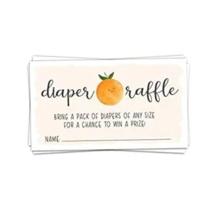 50 boletos para rifas de pañales Little Cutie para baby_1