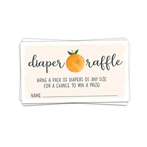 50 boletos para rifas de pañales Little Cutie para baby_1