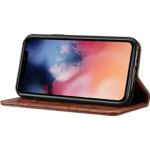 SINIANL Funda de cuero compatible con iPhone 12 diseñada_5