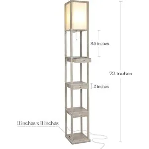 Brightech Maxwell Drawer Edition Lámpara de pie moderna_2