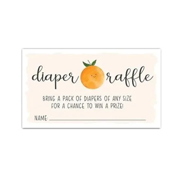 50 boletos para rifas de pañales Little Cutie para baby_3