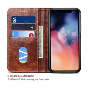 SINIANL Funda de cuero compatible con iPhone 12 diseñada_3