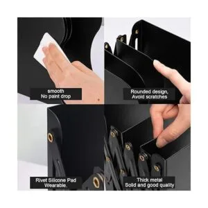 MDHAND Sujetalibros ajustables para escritorio_5