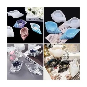 2 moldes de silicona en forma de caracol creativo de