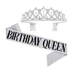 Kit de tiara con marco y diamantes de imitación de_1