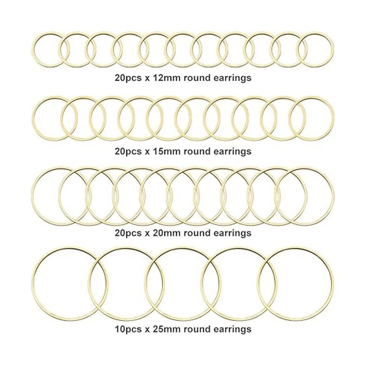 70 aretes de aro con cuentas para encontrar aretes