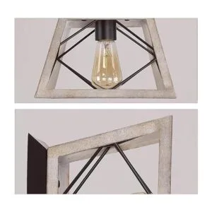 Lámpara de techo rústica empotrable QS vintage para_4