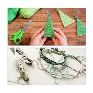 Pllieay 24 madejas de hilo de bordado degradado verde