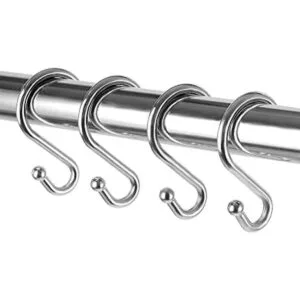 Ganchos de metal para cortina de ducha juego de 12_1