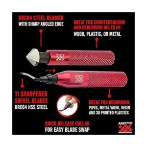 AFA Tooling Herramienta de desbarbado con 10 cuchillas_2