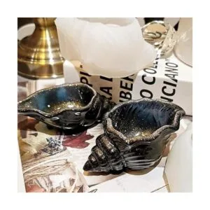 2 moldes de silicona en forma de caracol creativo de