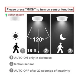 BIGMONAT Wireless Ceiling Light Shower Light with RF_2