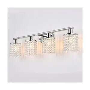 Luburs Luces de tocador de baño de cristal sobre espejo_1