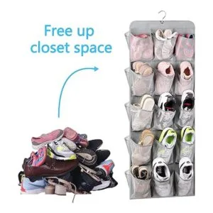 MISSLO Organizador de zapatos colgante de doble cara con_6