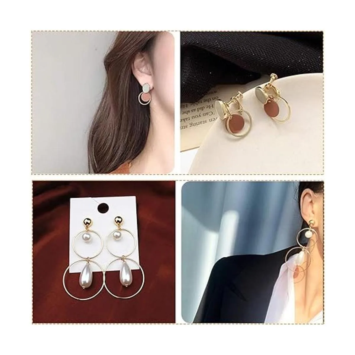 70 aretes de aro con cuentas para encontrar aretes