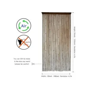 Cortinas de puerta con tiras de cuentas. DIY cuentas_4