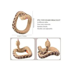 Pulsera de serpiente de juguete 6 piezas pulsera de