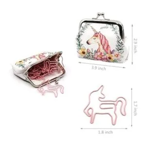 Clips de papel con forma de unicornio pequeños_2