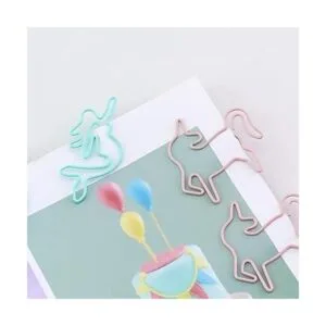 Clips de papel con forma de unicornio pequeños_6