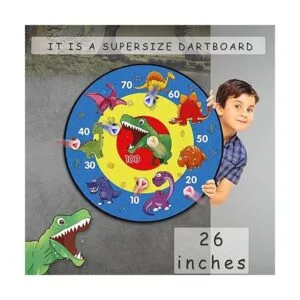 TOMYOU Tablero de dardos de 26 pulgadas para niños con 16_2