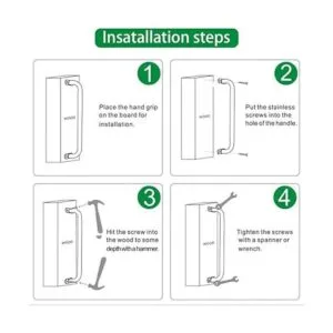 Purife Juego de 2 manijas de metal de 17.5 pulgadas_2