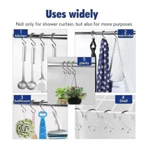 Ganchos de metal para cortina de ducha juego de 12_6