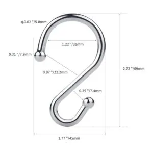 Ganchos de metal para cortina de ducha juego de 12_5