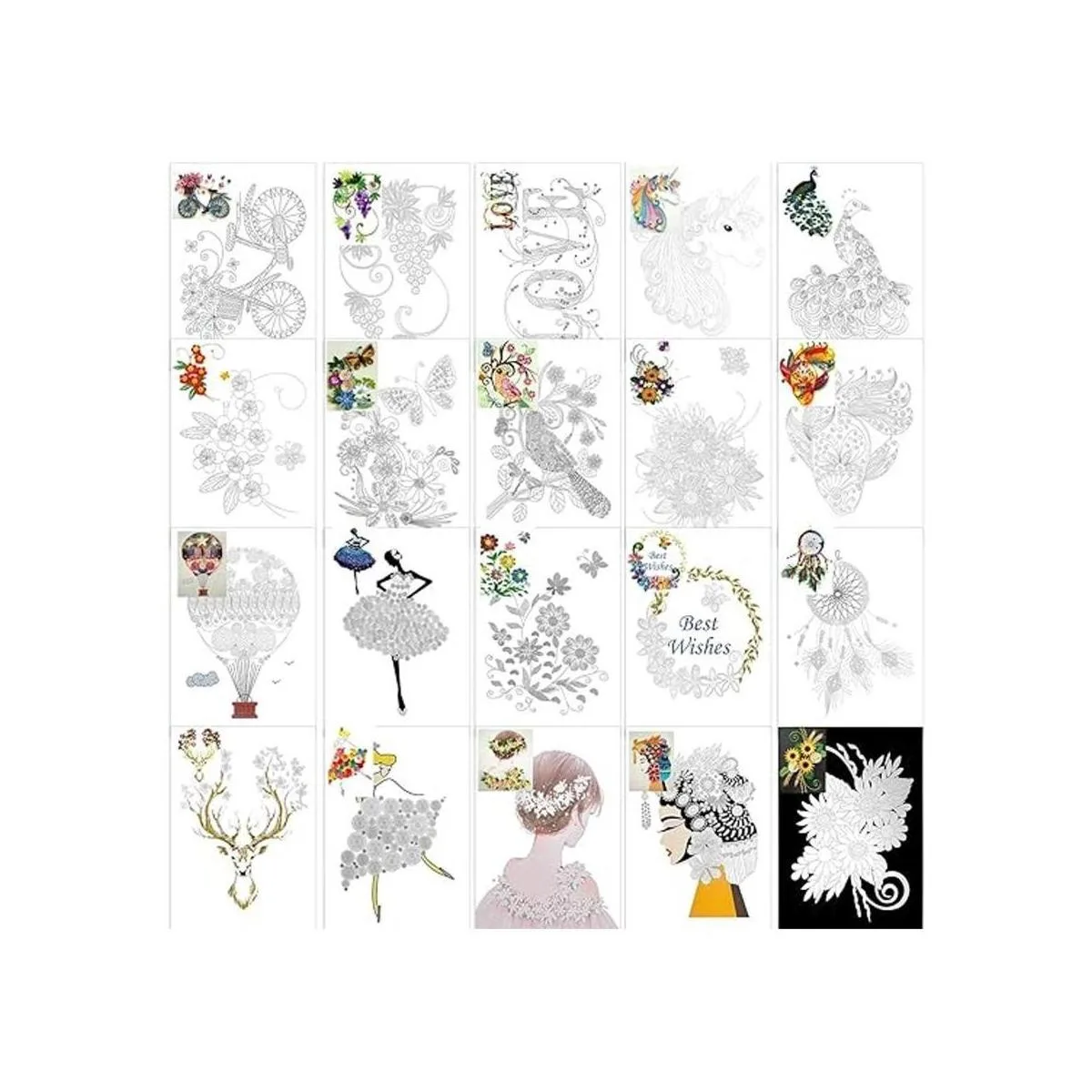 Konsait Paquete de 20 accesorios de Quilling de papel