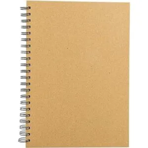 Krafty Cuaderno de bocetos en espiral tapa blanda_1