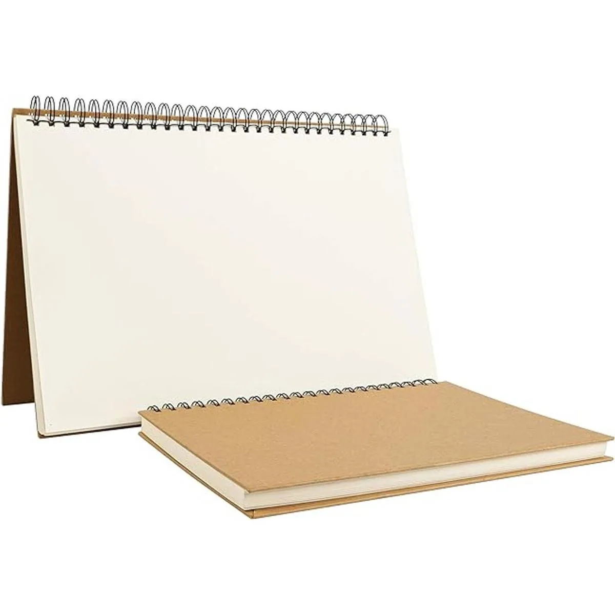 Krafty Cuaderno de bocetos en espiral tapa blanda_2