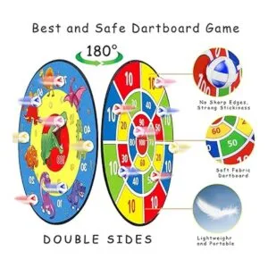 TOMYOU Tablero de dardos de 26 pulgadas para niños con 16_3