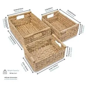 Cestas de mimbre para organización de almacenamiento_5