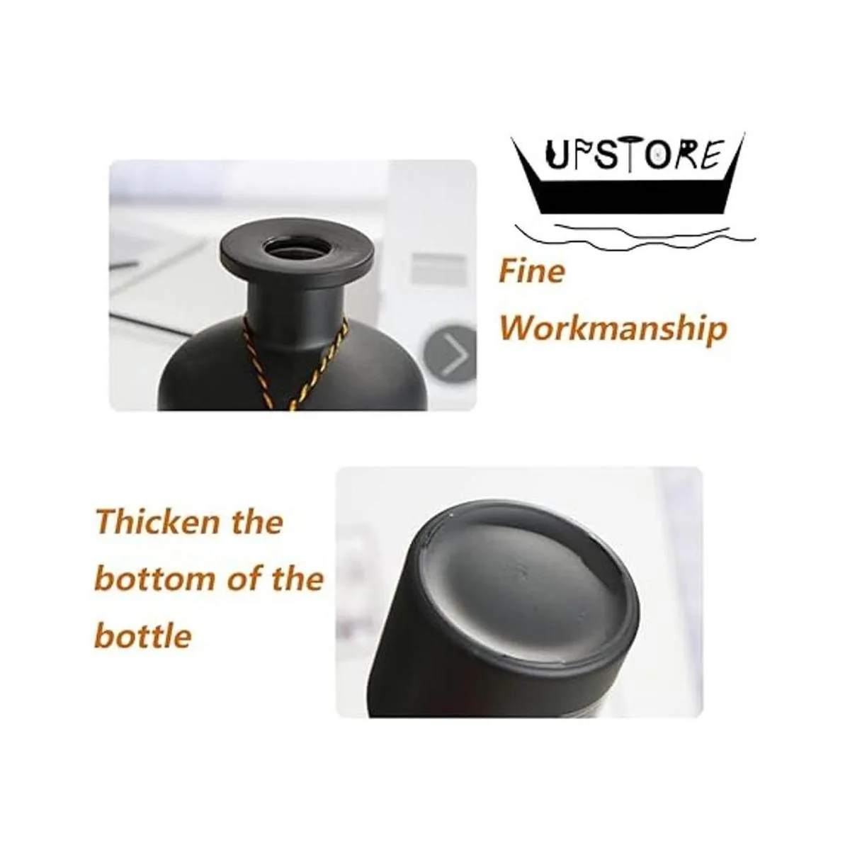 1 botella difusor de vidrio vacío de 5.1 fl oz5 onzas