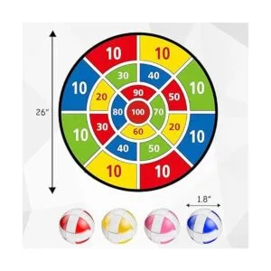 TOMYOU Tablero de dardos de 26 pulgadas para niños con 16_5