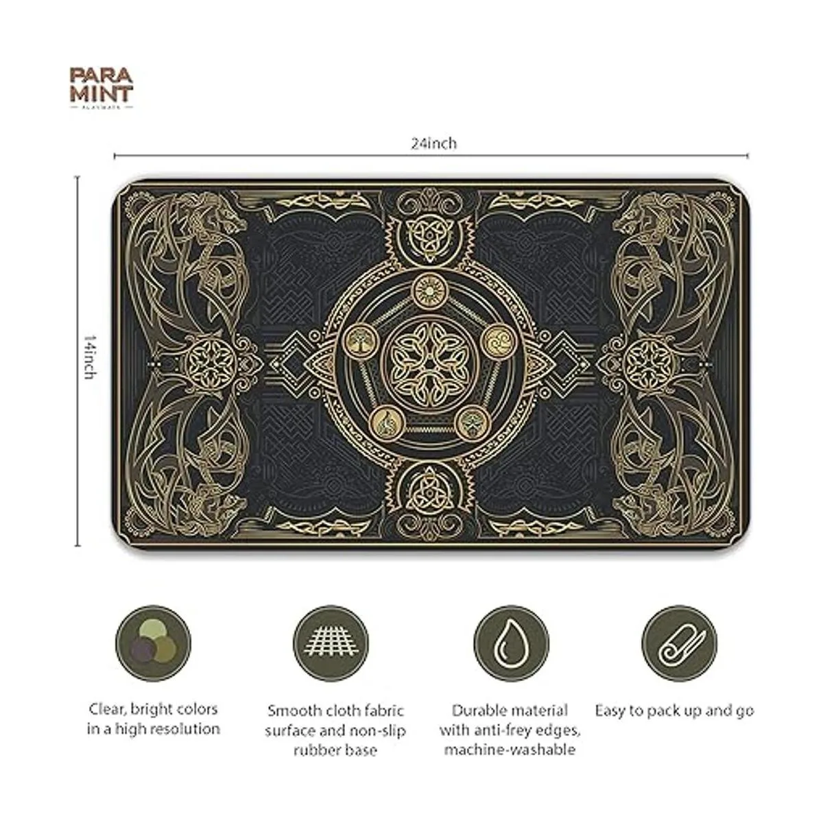 Paramint Scourge Dragon Blast Stitched MTG Playmat_2